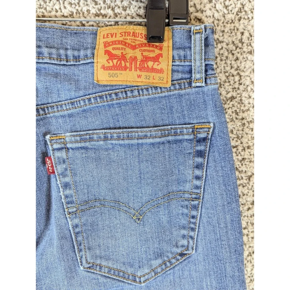 Levi's 505 Jeans Men's 31x30.5 (Tag 33x32)‎ Blue